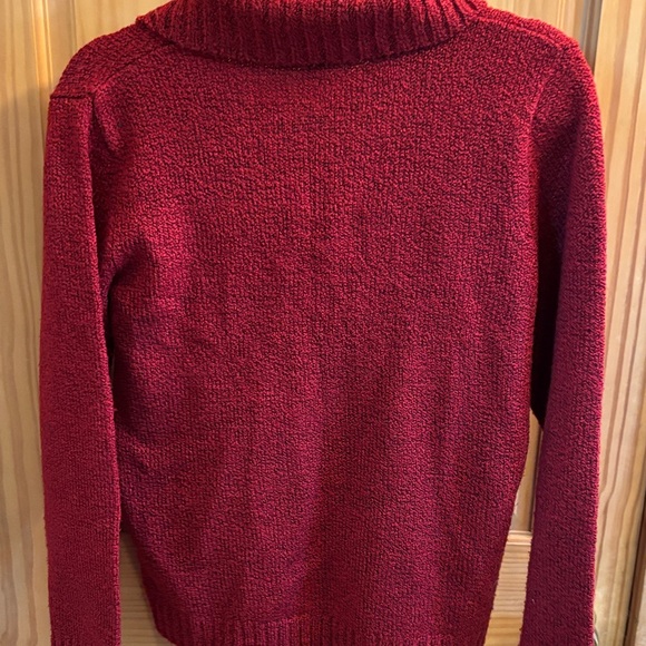 Carolyn Taylor Women's Red Cowl Neck Sweater - Picture 7 of 14
